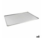 Bandeja para Horno VR Plateado Aluminio Rectangular 40 x 28 x 0,5 cm (6 Unidades)