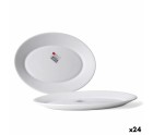 Fuente de Cocina Bormioli Toledo Blanco Vidrio Ovalado 30 x 21 x 2,7 cm (24 Unidades)