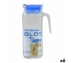 Pichet Borgonovo Igloo Transparent verre Bleu 1,2 L (6 Unités)