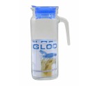 Pichet Borgonovo Igloo Transparent verre Bleu 1,2 L (6 Unités)