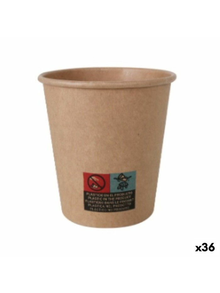 Set de Verres Algon Carton Produits à usage unique 36 Unités 200 ml (50 Pièces)