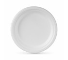 Plate set Algon Disposable White Sugar Cane 22 cm (24 Units)