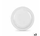 Set de platos reutilizables Algon Blanco Plástico 28 x 28 x 1,5 cm (36 Unidades)