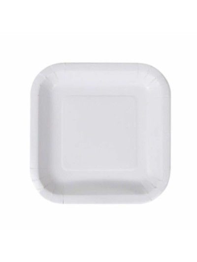 Plate set Algon Disposable White Cardboard 20 cm (36 Units)