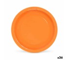 Plate set Algon Disposable Cardboard Orange (36 Units)