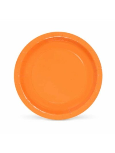 Plate set Algon Disposable Cardboard Orange (36 Units)