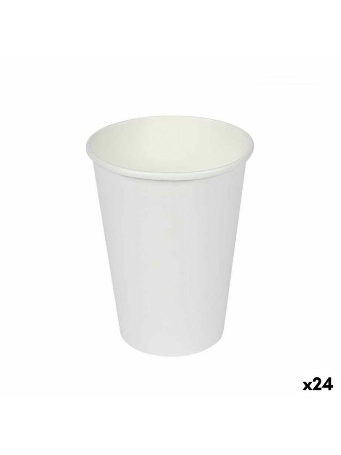 Set of glasses Algon Cardboard Disposable White 24 Units (50 Pieces)