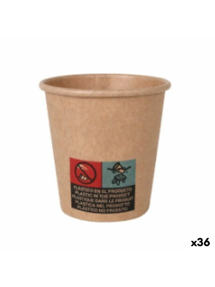 Set de Verres Algon Carton Produits à usage unique 36 Unités 80 ml (30 Pièces)