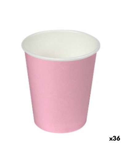 Set de Platos Algon Cartón Desechables Rosa (36 Unidades)