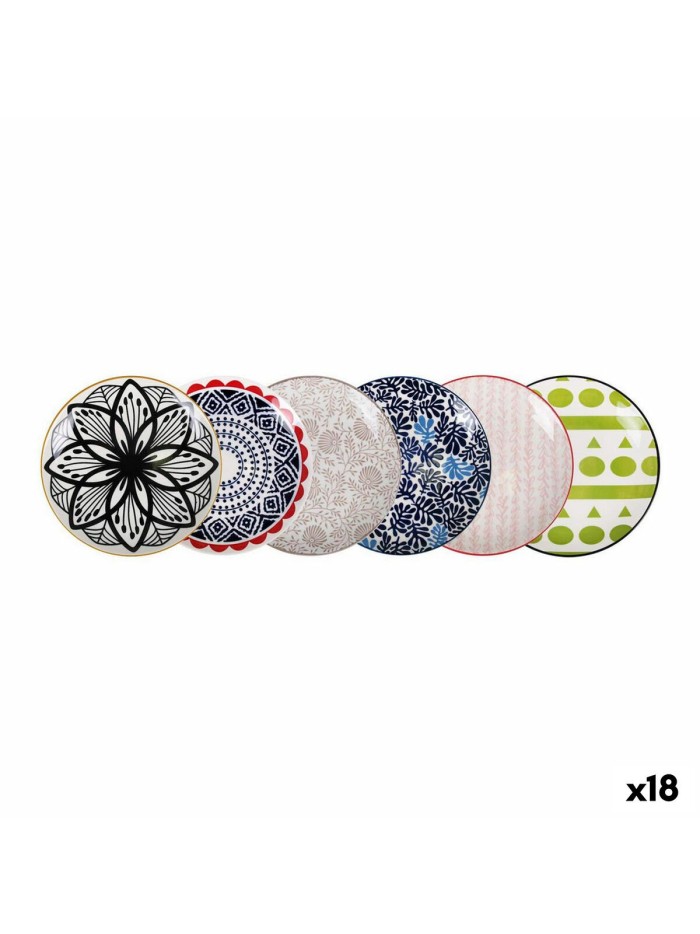 Serving Platter La Mediterránea Hanae Japanese Circular 20 x 20 x 2,5 cm (18 Units)