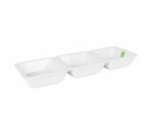 Cuenco La Mediterránea Yummy Aperitivo Porcelana Blanco 29,3 x 9,5 x 3,3 cm (16 Unidades) (29,3 x 9,5 x 3,3 cm)