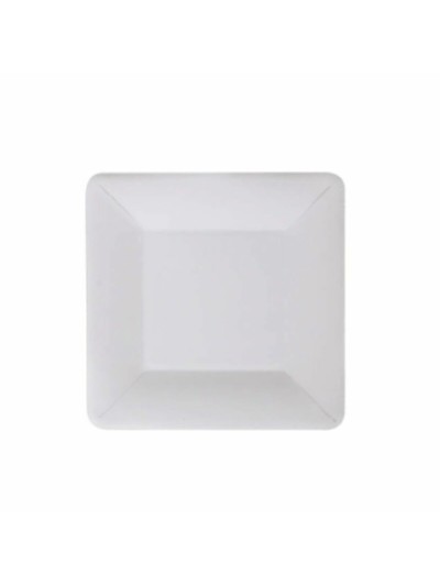 Set de Platos Algon Desechables Blanco Cartón Cuadrado 18 cm (36 Unidades)