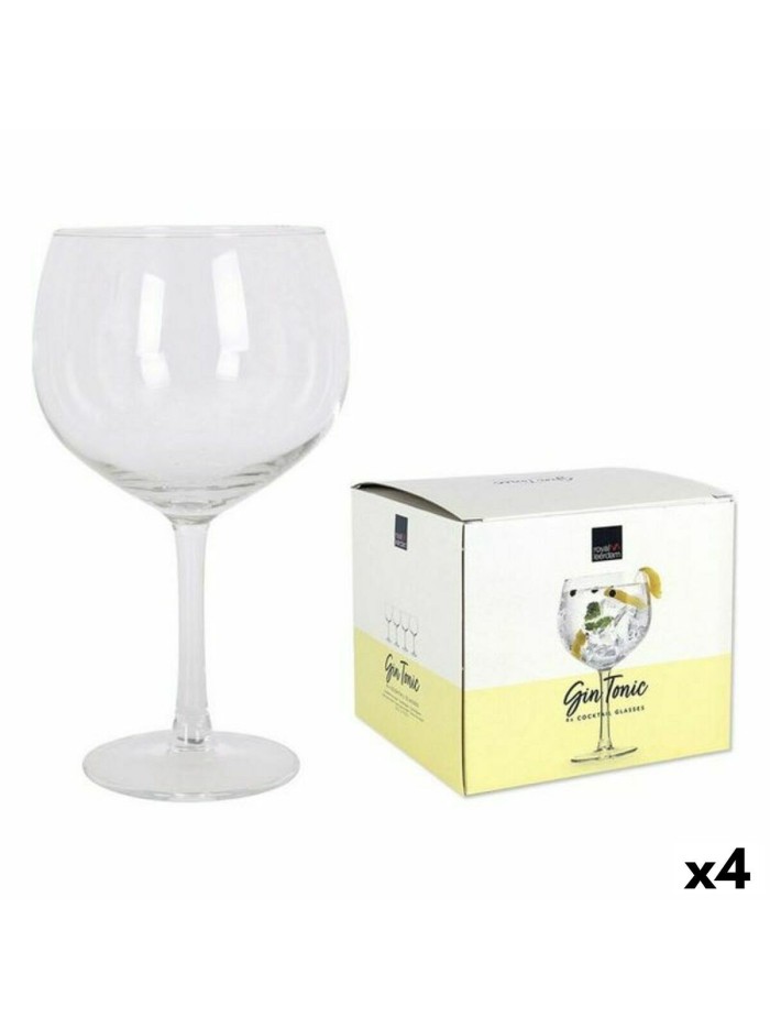 Set of Gin and Tonic cups Bohemia Crystal Cocktails Crystal 4 Pieces (4 Units) (700 cc)