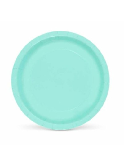 Service de vaisselle Algon Aigue marine Produits à usage unique Carton 20 x 20 x 1,5 cm (36 Unités)