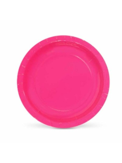 Set de Platos Algon Desechables Cartón Fucsia 20 x 20 x 1,5 cm (36 Unidades)