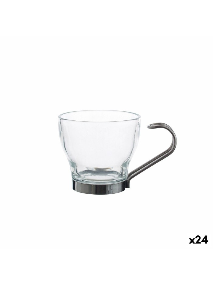 Juego de Tazas de Café La Mediterránea Amberg 100 ml 3 Piezas 24 Unidades 9 x 6,5 x 6 cm