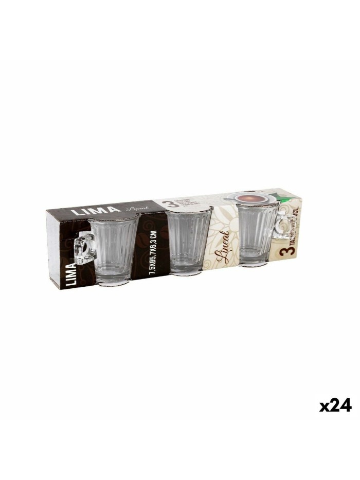 Piece Coffee Cup Set Lima lineal 3 Pieces (24 Units)