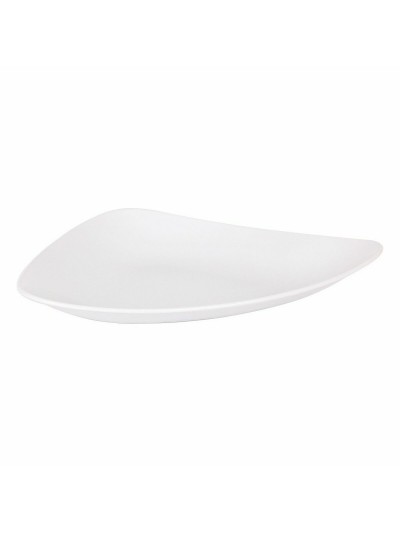 Flat Plate Inde Vedone Porcelain White 31 x 25 x 4 cm (6 Units)
