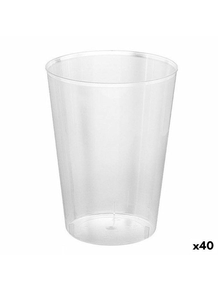 Lot de verres réutilisables Algon Transparent Cidre 40 Unités 500 ml (10 Pièces)