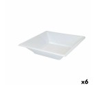 Set of reusable plates Algon White Plastic (36 Units)