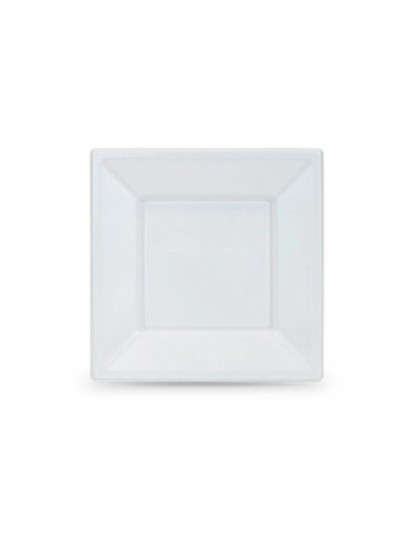 Set of reusable plates Algon White Plastic 18 x 18 x 1,5 cm (36 Units)