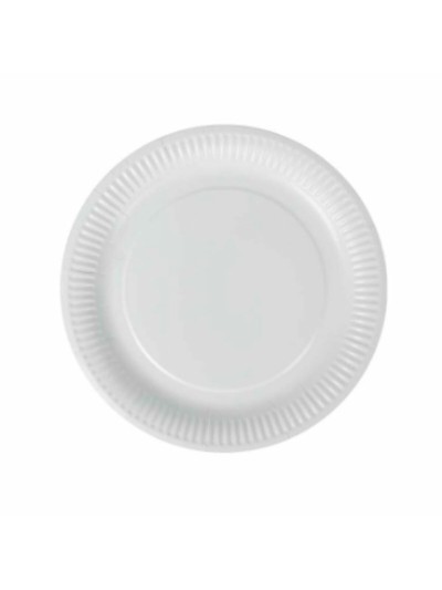 Set de Platos Algon Desechables Blanco Cartón 23 cm (36 Unidades)