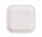 Set de Platos Algon Desechables Blanco Cartón Cuadrado 26 cm (36 Unidades)