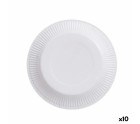 Service de vaisselle Algon Produits à usage unique Blanc Carton 18 cm (10 Unités)