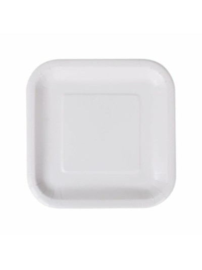 Set de Platos Algon Desechables Blanco Cartón 23 cm (36 Unidades)