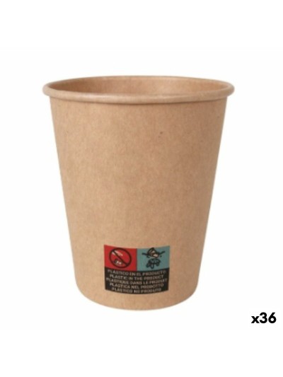 Set de Verres Algon Carton Produits à usage unique 36 Unités 250 ml (15 Pièces)
