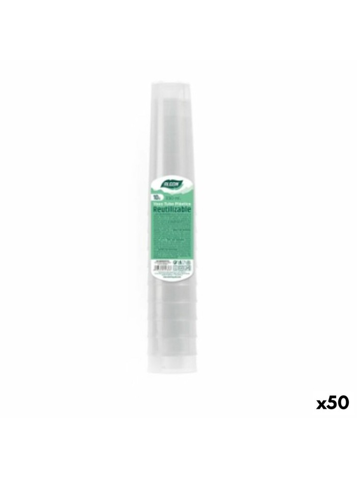 Lot de verres réutilisables Algon Transparent 50 Unités 330 ml (10 Pièces)