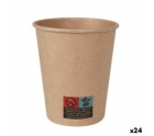 Set of glasses Algon Cardboard Disposable 24 Units 250 ml (50 Pieces)