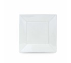 Set of reusable plates Algon White Plastic 23 x 23 x 2 cm (24 Units)