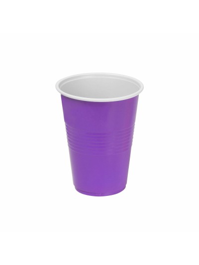 Set de vasos reutilizables Algon Fucsia 24 Unidades 250 ml (25 Piezas)