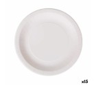Set de Platos Algon Desechables Blanco Cartón 28 cm (15 Unidades)