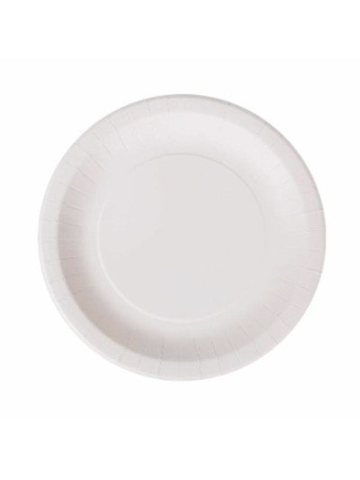 Set de Platos Algon Desechables Blanco Cartón 28 cm (15 Unidades)