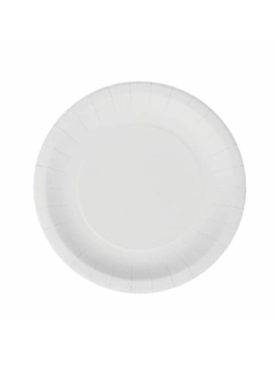Plate set Algon Disposable White Cardboard 20 cm (10 Units)