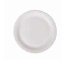 Set de Platos Algon Desechables Blanco Cartón 23 cm (36 Unidades)
