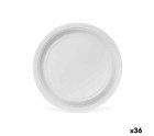 Plate set Algon 20 cm Disposable White Cardboard (36 Units)