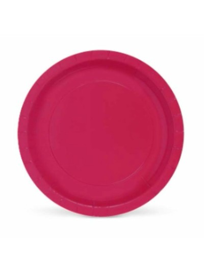 Set de Platos Algon Burdeos Desechables Cartón 20 x 20 x 1,5 cm (36 Unidades)