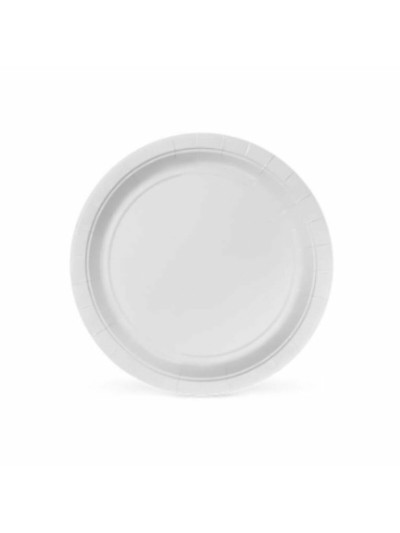 Set de Platos Algon 20 cm Desechables Blanco Cartón (36 Unidades)