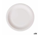 Plate set Algon Disposable White Cardboard 28 cm (36 Units)
