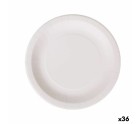 Set de Platos Algon Desechables Blanco Cartón 28 cm (36 Unidades)