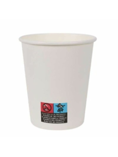 Set de Vasos Algon Cartón Desechables Blanco 200 ml 36 Unidades (25 Piezas)