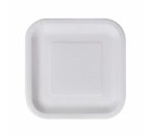 Set de Platos Algon Desechables Blanco Cartón Cuadrado 23 cm (36 Unidades)