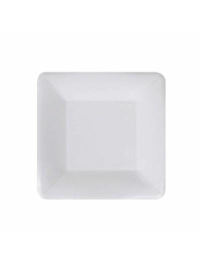 Set de Platos Algon Desechables Blanco Cartón 18 cm (10 Unidades)
