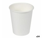 Set of glasses Algon Cardboard Disposable White 24 Units (50 Pieces)