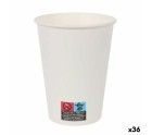 Set de Verres Algon Carton Produits à usage unique Blanc 36 Unités (12 Pièces)