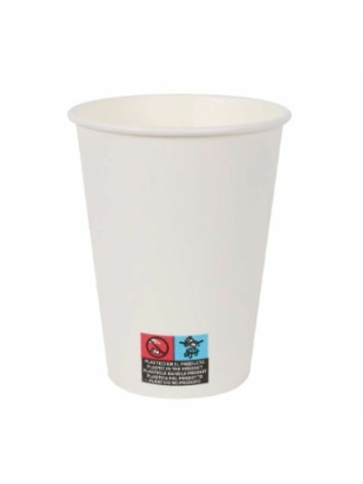 Set de Verres Algon Carton Produits à usage unique Blanc 36 Unités (12 Pièces)