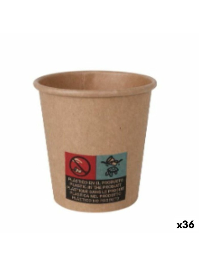 Set of glasses Algon Cardboard Disposable 36 Units 80 ml (100 Pieces)